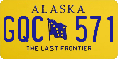 AK license plate GQC571