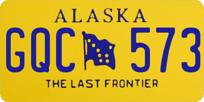 AK license plate GQC573