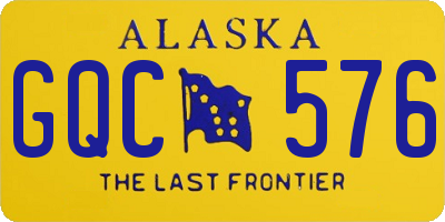 AK license plate GQC576