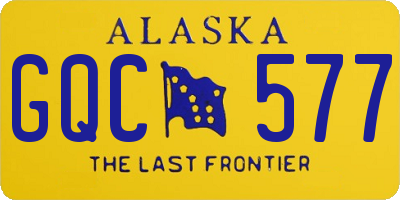 AK license plate GQC577