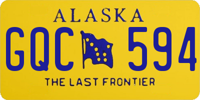 AK license plate GQC594