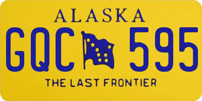 AK license plate GQC595
