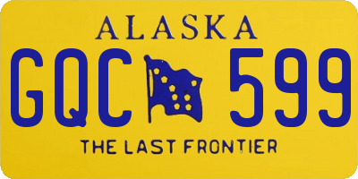 AK license plate GQC599