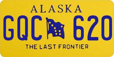 AK license plate GQC620