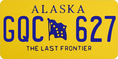 AK license plate GQC627
