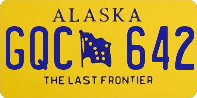 AK license plate GQC642