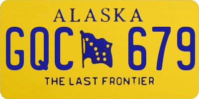 AK license plate GQC679