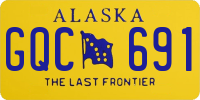 AK license plate GQC691