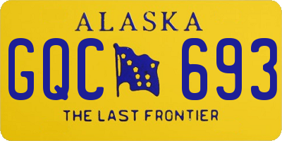 AK license plate GQC693