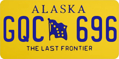 AK license plate GQC696
