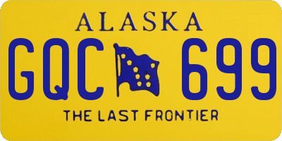 AK license plate GQC699