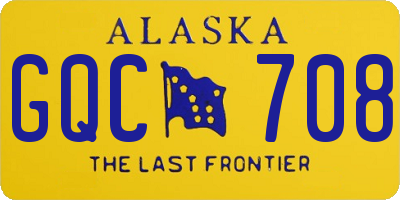 AK license plate GQC708