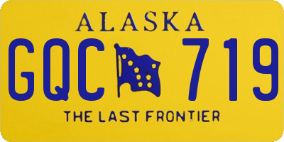 AK license plate GQC719