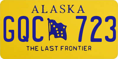 AK license plate GQC723
