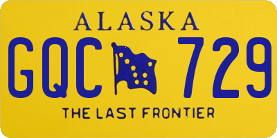 AK license plate GQC729