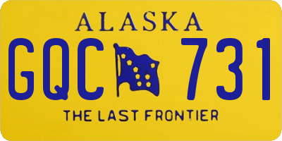 AK license plate GQC731