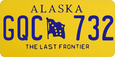 AK license plate GQC732