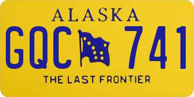 AK license plate GQC741