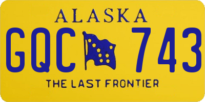 AK license plate GQC743