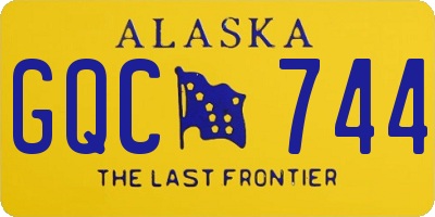 AK license plate GQC744