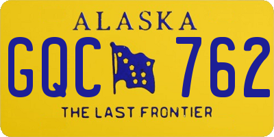 AK license plate GQC762
