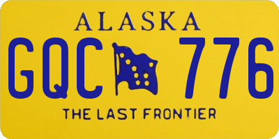 AK license plate GQC776