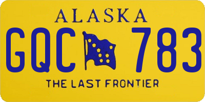 AK license plate GQC783