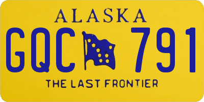 AK license plate GQC791