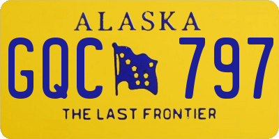 AK license plate GQC797
