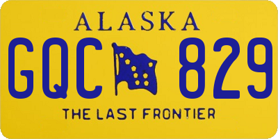 AK license plate GQC829