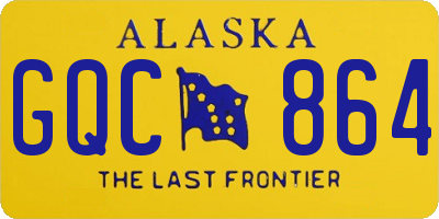 AK license plate GQC864