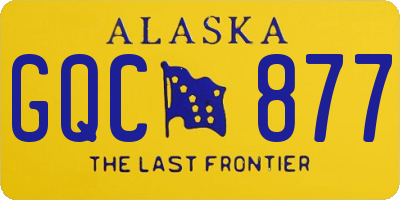 AK license plate GQC877