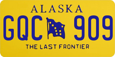 AK license plate GQC909