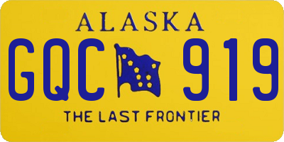 AK license plate GQC919