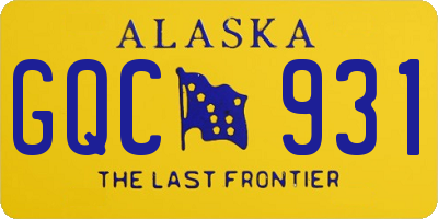 AK license plate GQC931