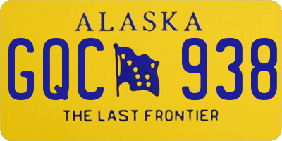 AK license plate GQC938
