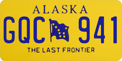 AK license plate GQC941