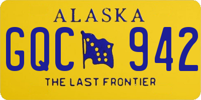 AK license plate GQC942