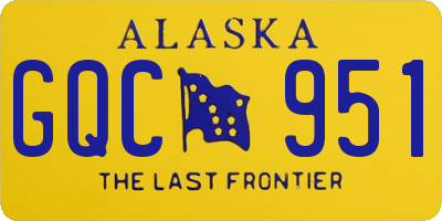 AK license plate GQC951