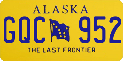 AK license plate GQC952
