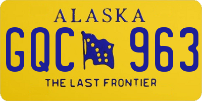 AK license plate GQC963