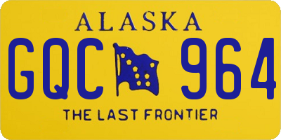 AK license plate GQC964