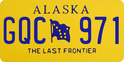 AK license plate GQC971