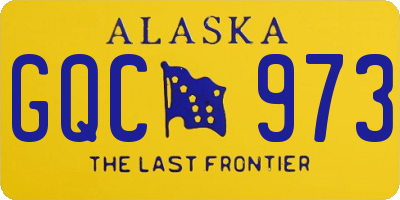 AK license plate GQC973