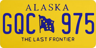 AK license plate GQC975