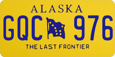 AK license plate GQC976