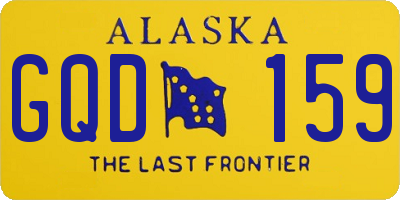 AK license plate GQD159