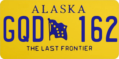 AK license plate GQD162