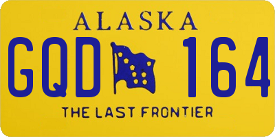 AK license plate GQD164