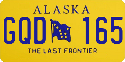 AK license plate GQD165